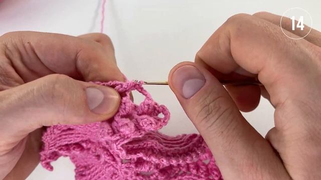 Квадратная салфетка крючком Эльза, 13-15 смотреть онлайн