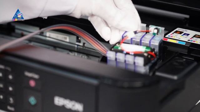 Установка СНПЧ на МФУ Epson Stylus SX535WD смотреть онлайн