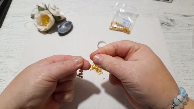 Украшения для Веры. Почти мастер класс Плетёное кольцо с камнем.#бисер #брошь #кольцо #украшения смотреть онлайн