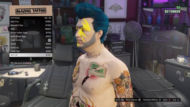 GTA Online: Diamond Casino Heist DLC - New Tattoo's