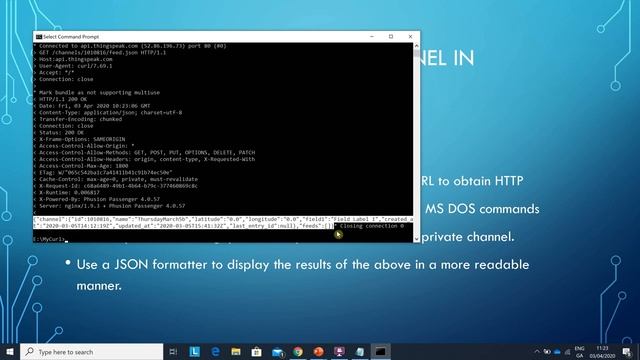 using cURL to get data from thingspeak channels using http requests смотреть онлайн