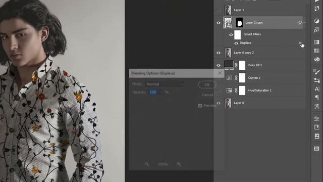 Change Clothing Pattern & Texture using Displacement Map Photoshop Tutorial 포토샾 смотреть онлайн