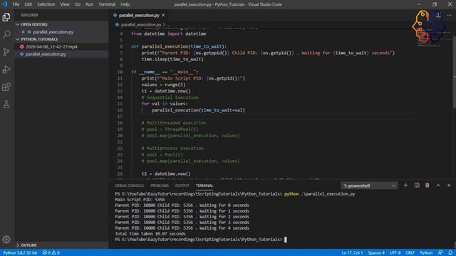 #python3 #multiprocessing Simple steps for parallel execution in Python смотреть онлайн