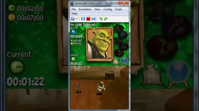 Shrek Forever After on DeSmuME 0.9.6 - Nintendo DS Emulator смотреть онлайн