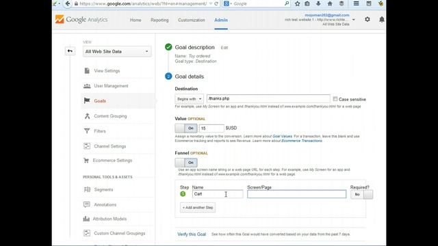 Google Analytics Conversion Goal Setup смотреть онлайн