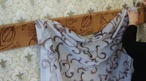МК шьем ламбрекен из остаток тюля и штор.(часть 4). Сваг с перекидом или качели.