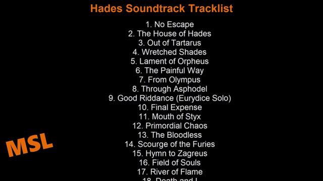 Hades Soundtrack Tracklist | Hades (2020) roguelike RPG video game смотреть онлайн