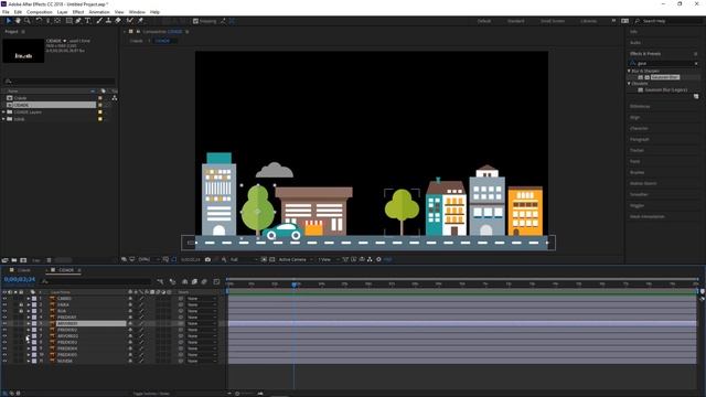 After Effects: Animando uma cidade a partir de um projeto do Illustrator смотреть онлайн