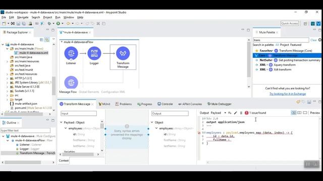 MuleSoft | DataWeave Transformation from JSON to XML in Mule 4 смотреть онлайн