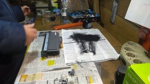 Заправка фирменного картриджа Brother TN 2375 и установка флажка