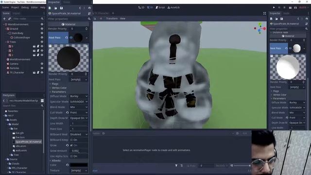 Tweaking Materials - Third Person Character in Godot смотреть онлайн
