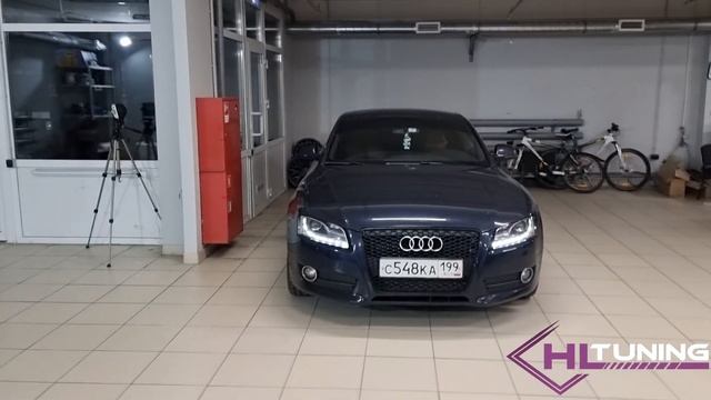 Установка линз Aozoom Orion в Audi A5 смотреть онлайн