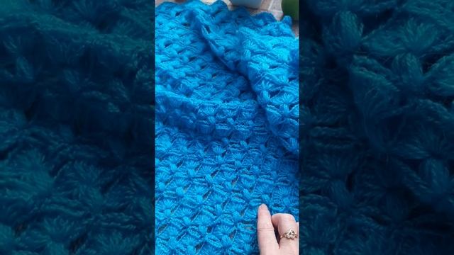 Как связать бактус крючком,узор "пышные столбики" 2 часть смотреть онлайн