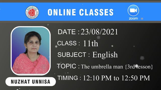 Inter 1st year English chapter3_the umbrella man смотреть онлайн