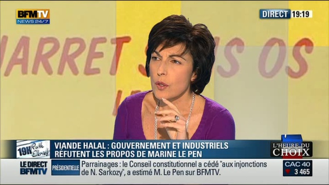 Marine Le Pen, Interview , Bfm-tv