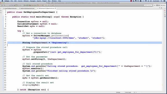 Java JDBC Tutorial – Part 6.4: Calling MySQL Stored Procedures with Java смотреть онлайн