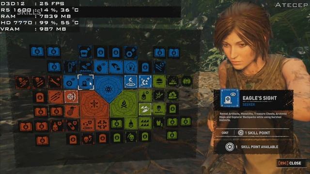 Shadow of the Tomb Raider - HD 7770 + Ryzen 5 1600 смотреть онлайн