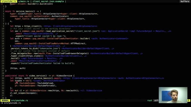05. Rust async YouTube API client - rsytup смотреть онлайн