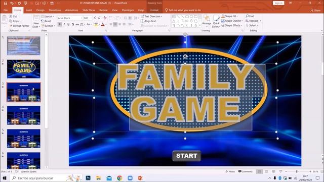 Family Feud PowerPoint Free Template - Game Show PowerPoint Template смотреть онлайн