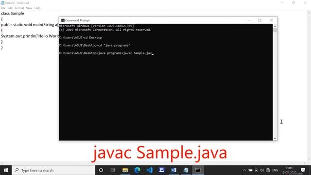 My first program in java| How to write program in java | how to compile and run java program смотреть онлайн