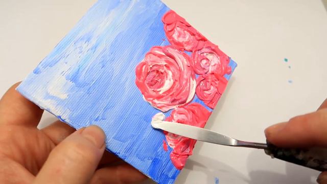 How to Paint a Rose Acrylics 🌹 Easy Steps. Julia Datta смотреть онлайн