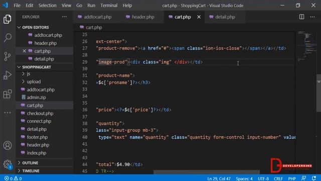 Shopping Cart PHP in Urdu / Hindi | Add to Cart, View & Remove Cart in PHP - 03 - Developers3nd смотреть онлайн