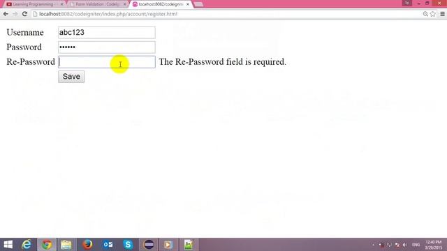 Form Validation in CodeIgniter смотреть онлайн