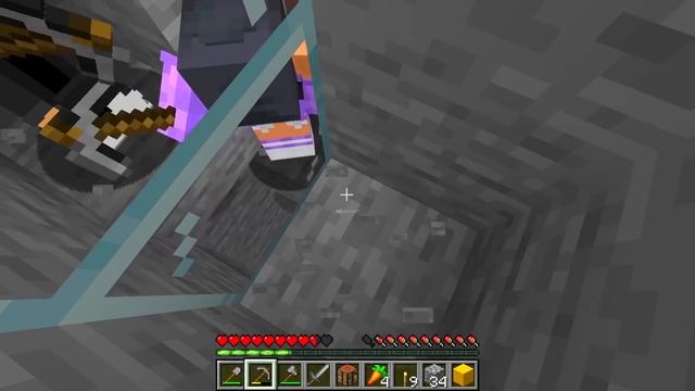 MINECRAFT BUT YOU CAN ONLY DIG STRAIGHT DOWN! with Aphmau смотреть онлайн