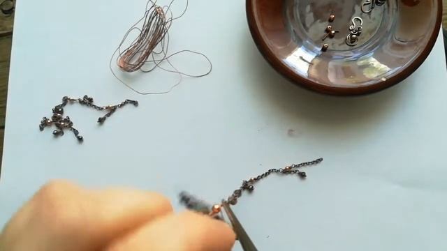 Фурнитура из проволоки - Как делать ЛИНКИ и собирать украшение смотреть онлайн