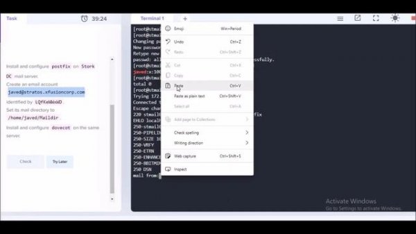 Linux Postfix Mail Server | kodekloud task | linux | Install & configure linux postfix mail server