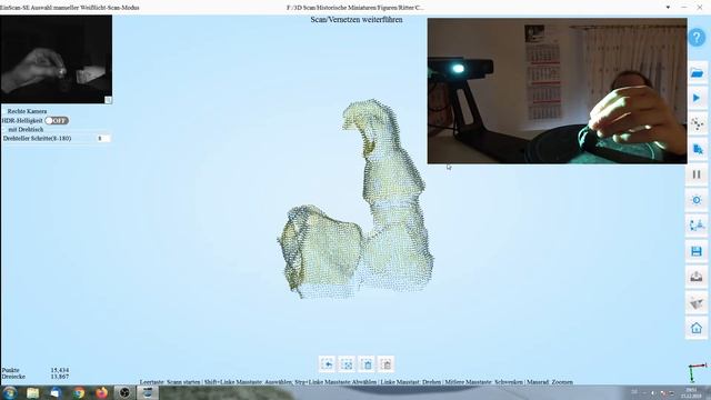 [3D Scan] Shining EinScan SE - Teile kleiner 30mm scannen смотреть онлайн