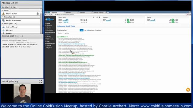"SeeFusion 5 for CF Lucee Monitoring & Troubleshooting", with Patrick Quinn--CFMeetup #246 смотреть онлайн