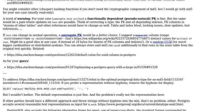 Databases: What is the optimal data type for an MD5 field? (3 Solutions!!) смотреть онлайн