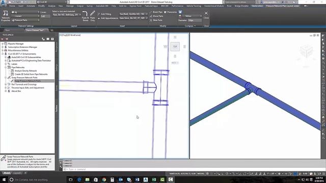 AutoCAD Civil 3D 2017 - Swap Pressure Network смотреть онлайн