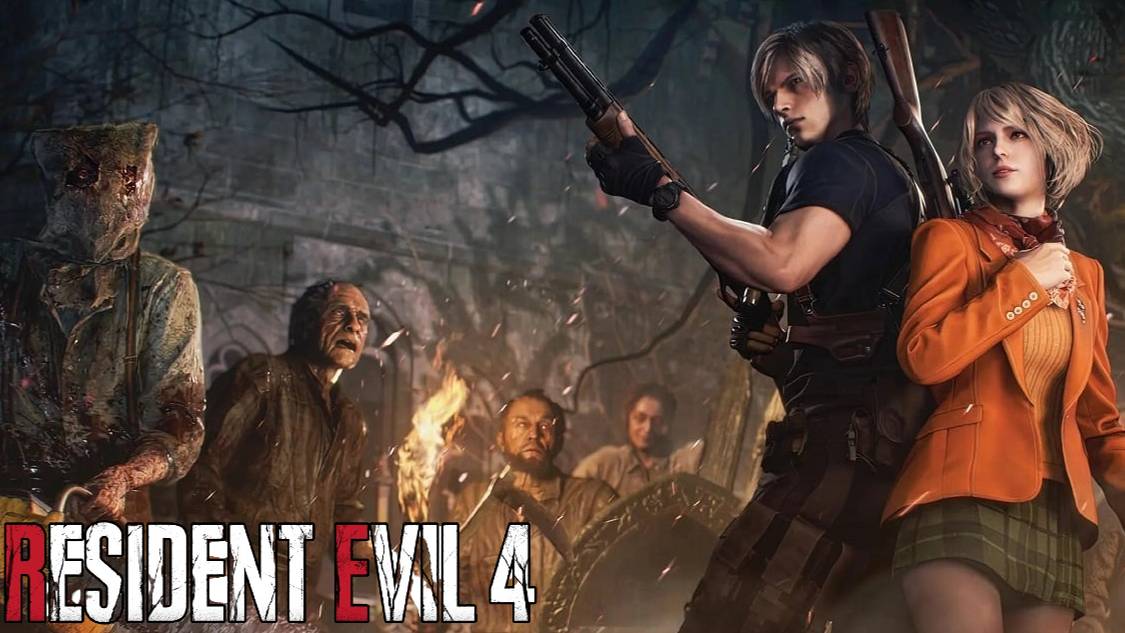 Сумашедшие зомбаки в RE 4 Remake смотреть онлайн