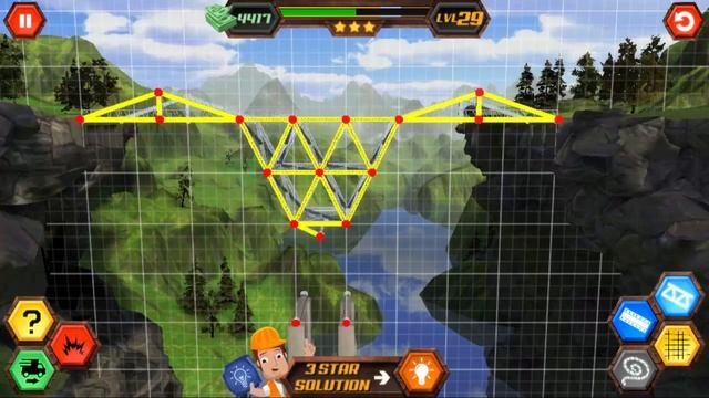 Beautiful Bridges Level 29 - Bridge Construction Simulator - Pretty Game смотреть онлайн