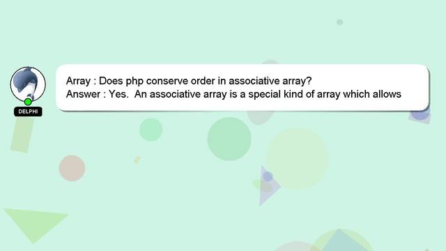 Array : Does php conserve order in associative array? смотреть онлайн