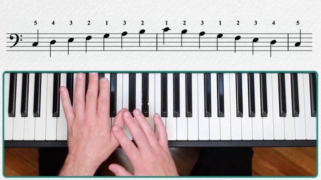 Major Scales: C Major | Piano Techniques | Beginning Scales смотреть онлайн