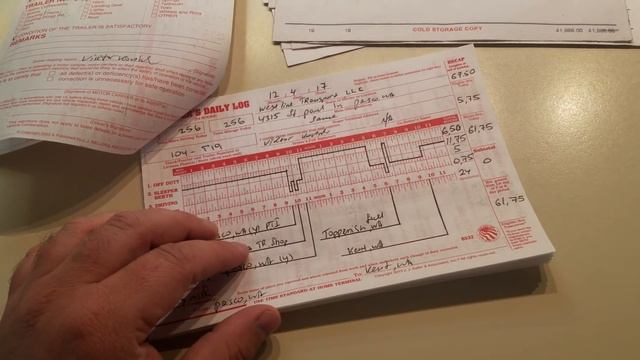 58 Дальнобой США. Как выглядет мой бумажный логбук и конверт. смотреть онлайн