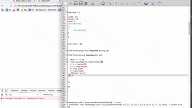 Урок 18 - Как сделать игру и анимацию на JavaScript. Создаем карту уровня игры на javascript смотреть онлайн