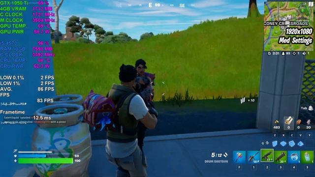Fortnite Chapter 3 Season 2 GTX 1050 Ti 4GB 4K, 1440P, 1080P, 900P, 768P, 720P, All Settings Tasted смотреть онлайн