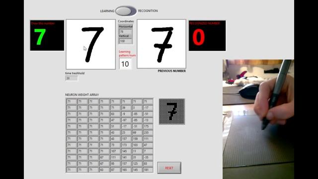 Labview Handwritten number recognition with neural network смотреть онлайн