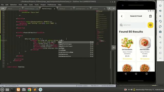 ? Building The Food App UI Clone With React Native For Beginners смотреть онлайн