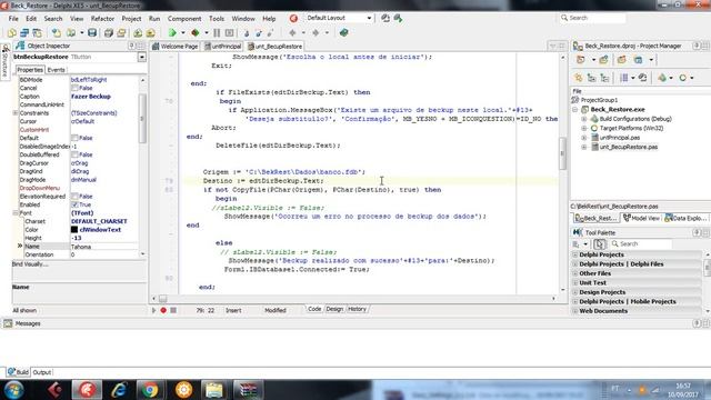 Dicas Delphi   Beckup & Restore DB Firebird   Delphi Xe 5