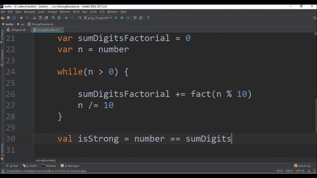 strong number in kotlin смотреть онлайн