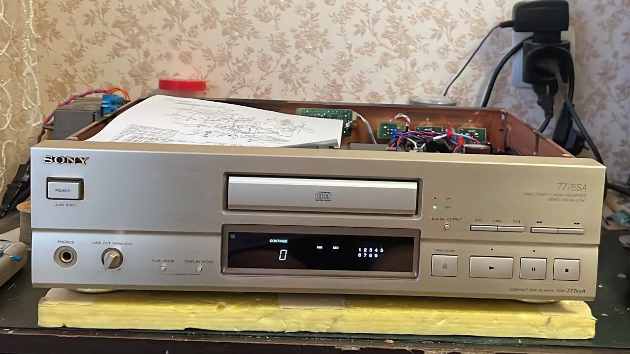 Sony cdp-777esa часть 2 профилактика.