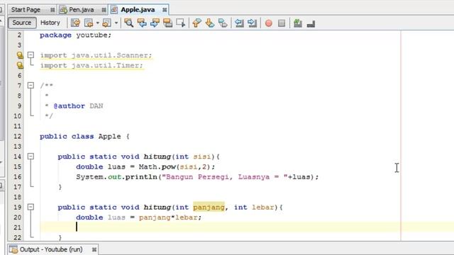 Tutorial Java untuk Pemula (Bahasa Indonesia) - 22 Overloading (Overloading method) смотреть онлайн