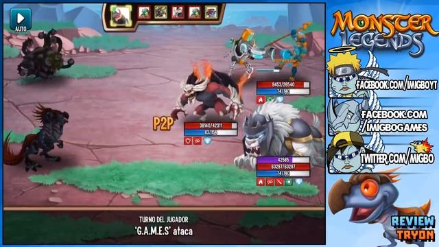 TRYON (LV 105) COMBATES PVP - Monster Legends Review смотреть онлайн