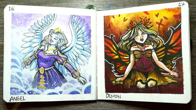 INKTOBER 2023 SKETCHBOOK TOUR || Zoe Marriner Art смотреть онлайн