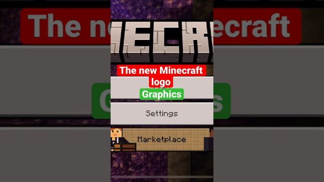 The New Minecraft Logo Graphics #Shorts смотреть онлайн